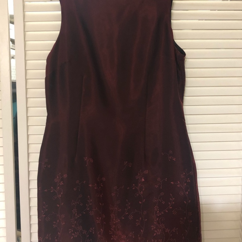Burgundy Dress